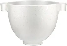 KitchenAid 5 Quart Ceramic Bowl for all KitchenAid 4.5-5 Quart Tilt-Head Stand Mixers KSM2CB5PSS, Speckled Stone