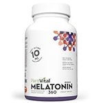 Plantvital Melatonin 10mg - Maximum Potency - Fast Dissolve Tablets (Dissolves Under Tongue) - Fall Asleep Faster, Stay Asleep Longer - Canadian Made - 1 Year Supply - 360 Tablets