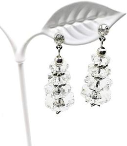 2 Pairs Crystal Tree Earrings Making Kit by Beading Station (Silver)
