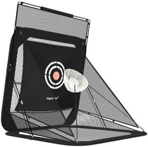 Gagalileo Pop Up Golf Hitting Net: 9x7x7FT Practice Golf Cage with Target Portable Backyard Garage Training for Driving Chipping Swing Beginners & Golf Enthusiasts