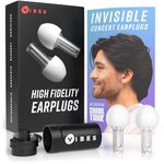 Vibes Acoustic Filter Ear Plugs - High Fidelity Decibel Reducing EarPlugs for Music Concert Festivals- Hearing Protection for Tinnitus & Autism Sensory Processing Disorders - (As Seen on Shark Tank)