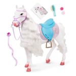 Our Generation – 20-inch Toy Horse – Hair Styling Pieces – 18-inch Doll Accessories – Pretend Play – Toys for Kids Ages 3 & Up – Camarillo Hair Play Horse