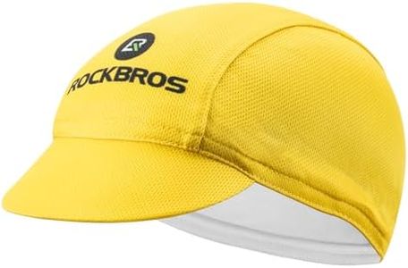 ROCKBROS Cycling Cap Sun Visor Ployester Breathable Hat for Men Women Motorcycle Caps Road Mountain Bike Yellow