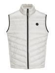 JACK & JONES Mens Hero Puffer Bodywarmer Jacket Outerwear Moonbeam XL