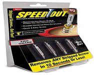 GETZET Speed Out Bits/Guide/Set Broken Damaged Screw Extractor 4 Piece Set for Any Size Screw Or Bolt Extractor Set.