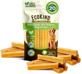 EcoKind Premium Gold Yak Cheese Himalayan Dog Chews, Healthy Dog Treats for Medium Dogs, All Natural, Long Lasting Dog Chew for Aggressive Chewers, High Protein Treat, Medium - 20+ Chews (3 lbs)