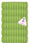 Casa Copenhagen - Egyptian Cotton Ecstatic 6 Pcs Face Towel (30 X 30 cm) Colour : Lime Green