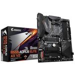 Gigabyte B550 AORUS ELITE AX V2 (AMD Ryzen 5000/B550/ATX/True 12+2 Phases Digital VRM/PCIe4.0/DDR4/USB3.2 Gen 1/Realtek ALC1200/Intel WiFi 6/2xM.2 Thermal Guard/2.5 GbE LAN/HDMI/DP/Gaming Motherboard)