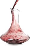 kddigz 1500 ml Wine Decanter Whiskey Decanter -100% Lead-Free Hand Blown Crystal Glass, Red Wine Carafe, Wine Aerator with Wide Base,Wine Accessories,Wine Gift, Set of 1 pcs