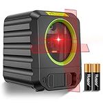 Laser Level, Huepar Self-Leveling Laser Level with Red Beam Cross Line Laser-Vertical and Horizontal Line, 100ft Alignment Laser Tool for Picture Hanging and DIY Application, Battery Included-B011R