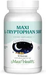 Maxi Health L-Tryptophan 500mg - Mood & Sleep Formula - 90 Capsules - Kosher