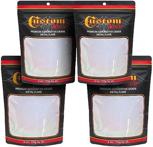 Custom Shop - Silver to Rainbow- 4 Ounces of Holographic Medium Metal Flake .008" 200 Micron Size - Premium Automotive Grade Flake, UV, Fade & Solvent Resistant - Epoxy Resin Metallic Glitter