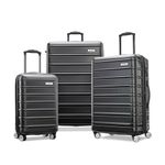 Samsonite Omni 2 Hardside Expandable Luggage with Duel Spinner Wheels, Midnight Black, 3-Piece Set (CO/MED/LG), Omni 2 Hardside Expandable Luggage with Duel Spinner Wheels