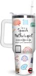 qoepfnsh Speech Therapy Tumbler wit