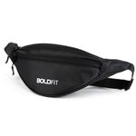 Boldfit Waist Bag for Men Fanny Pack for Women Fanny Pack for Men Waist Bag for Women Chest Bag for Women Waist Pouch for Men Waist Bag for Boys Waist Bags for Girls Fanny Bag - Black