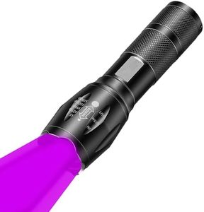 MVIOCS UV Flashlight, Portable Blacklight Flashlight, LED Torch with White and UV Light Combo, Black Light Pet Urine Detector for Dog/Cat Urine, Dry Stains, Scorpions Finder, Bed Bug, Outdoor