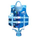 Gogokids Swim Vest Float Jacket - Kids Swimming Training Flotation Buoyancy Swimsuit with Adjustable Safety Straps for 15-35kg Child，Boys Girls Aged 1-9 Years, Perfect for Pool and Swimming lesson