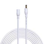 Liwinting 2m/6.56ft DC Power Extension Cable 1.35mm x 3.5mm Male to Female Jack DC Power Cord Extension Cable for Cameras, Power Adapter, Parking Reverse Camera, Wireless IP Camera - White