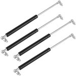 ZEONHAK 15 Inches Gas Shock Strut, 4 PCS 100N/22.5Lbs Hood Struts Lift Support with L-Mounting Brackets for Camper Thell Truck Topper Rear Window, Tool Box, Cabinet, Boat Hatch, Door