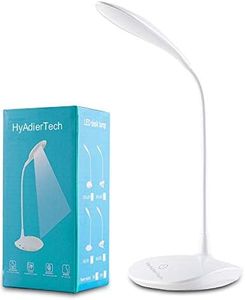 HyAidertech Lampe de Bureau LED, Tactile Lampe de Bureau à LED Dimmable avec 3 Modes D'éclairage, Lampe de Lecture cou de Cygne Flexible, Protection des Yeux Lampe pour Apprendre Lire