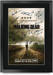 HWC Trading A3 FR The Walking Dead TV Series Poster The Cast Signed Gift FRAMED A3 Printed Autograph Film Gifts Print Photo Picture Display