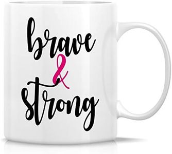 Retreez Funny Mug - Brave and Strong Me Too Girl Boss 11 Oz Ceramic Coffee Mugs - Funny, Motivational, Inspirational, Women Empowerment birthday gifts for friends, coworkers employer sister girlfriend