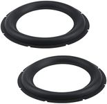 Dnyta 2 Pcs Perforated Rubber Speaker Foam Edge, 10 Inch Subwoofer Speaker Surround Rings Speaker Repair Replacement Parts