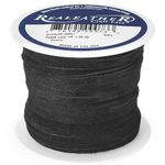 Darice 18266-01 Cord, Thread, & Wire, Suede Lace, Black, 125" x 25 Yards, 1ct