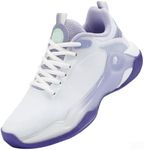 Beita Basketball Shoes for Women Fashion Sneakers Sport Shoes Anti Slip Breathable,White Purple, 4