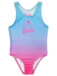 Barbie Swimming Costume | Girls Swimsuit One Piece | 6 to 7 Years | Official Merchandise Multicoloured