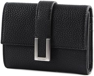 Calvin Klein Portafoglio Donna Ck Must Plus Trifold Wallet Medium Grande, Nero (Ck Black), Taglia Unica