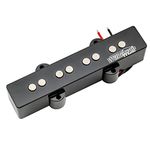 Wilkinson WOJB Vari Gauss Ceramic 4-String Jazz Bass Bridge Pickup for JB Style Electric Bass, Black