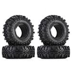 INJORA 4PCS 1.9" Rubber Tyre/Wheel Tires for 1:10 RC Rock Crawler Axial SCX10 90046 SCX10 III AXI03007 Tamiya CC01 D90 D110