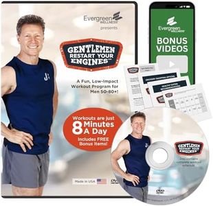 Senior Exercise DVD for Men 50-80+, Gentlemen, Restart Your Engines Is A Workout DVD That Helps Men Recapture Youth and Vitality With Strength Training For Seniors, Cardio, and More