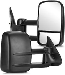 Youxmoto Towing Mirrors 1999-2007 for Chevy for GMC Silverado/Sierra 1500 2500HD 3500HD / Tahoe Suburban Avalanche Yukon Pickup Truck Tow Mirrors; Manual Extending/Folding