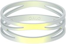 QALO Women's Holographic Silicone Bracelet, Ultra Comfortable Women's Bangle, Durable, Water Resistant Bracelet, White Zaha, Medium/Large