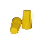 GLOBOMOTIVE Electrical Wire Connectors with Spring Insert Twist Nuts Connector Caps, P4 Yellow,Pack of 30