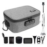 Egooz Large Smell Proof Storage Bag with 11 Items - Premium Smell Proof Storage Case for Travel and Home, Kitchen Organization Smell Proof Storage Box for Storing Your Products, Grey