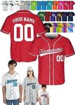 Custom Baseball Jersey - Personalized Baseball Shirt Sport Uniform for Men Women Adult Boys - Customized Make Your Own Jersey