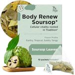 Tea Facto Body Renew* Soursop Tea Bags - Natural Refreshing Tea with Guanabana Soursop Whole Leaves - 10 Pack