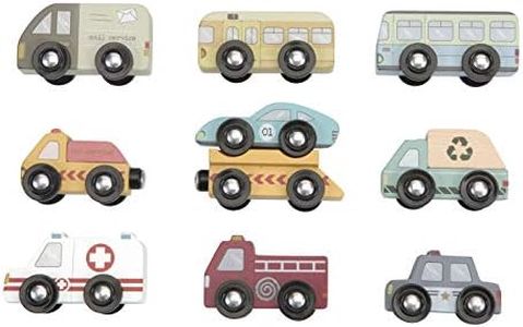 9 VEHÍCULOS, Sistema DE Trenes' especificado no Puede Utilizarse ya Que entra en conflicto con el Valor 'Tiamo Little Dutch 4492 - Coches de Madera (10 Piezas)