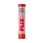 PLIX - THE PLANT FIX Apple Cider Vinegar Effervescent Tablet with mother for weight loss I with vitamin B6 & B12 | Pack of 1 (Apple), 15 tablets | 100% vegan | No added Sugar |Easy to carry & consume