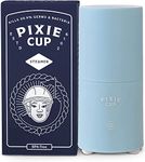 Pixie Menstrual Cup & Disc Steamer Sterilizer 2.0 - Kills 99.9% of Germs with Cleaner Steam - Wash Your Period Cup in 3 Minutes! - The Most Asked for Sensor On-Off Button & Must Have Cylinder Shape