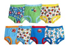 Sesame Street Unisex Toddler Potty Training Pants with Elmo, Cookie Monster and Big Bird with Stickers & Success Chart, 7-Pack Training Pant_a, 4T