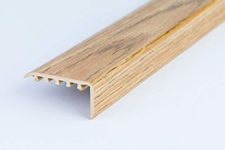 UPVC Stair Nosing 45x22 for Wooden Laminate Stairs Edge Protection KP-4522 TMW Profiles (Oak)