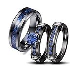 Couple Ring Bridal Set His Hers Wom