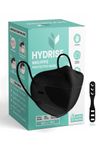 HYDRISE Cotton (Pack Of 50 (Black) Premium N95 Mask For Men And Women With Mask Adjuster -Washable-Reusable-Pollution- Protection Mask-Advanced Filtration