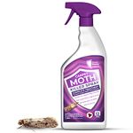 Carpet Moth Killer Spray 1L - Non-Staining & Long-Lasting Protection | Formula for Home | Targets Full Moth Lifecycle on Rugs, Carpets, Textiles & Upholstery