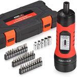 RIMKOLO 1/4" Drive Torque Screwdriver Wrench Set, 36-Piece 10 to 65 In.lb Torque Wrench Set for Maintenance Tools Bike Repairing and Mounting