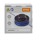 Stihl 40097104304 Spool Insert with Thread for AutoCut C 3-2, Diameter 1.6 mm Coil, Grey/Orange